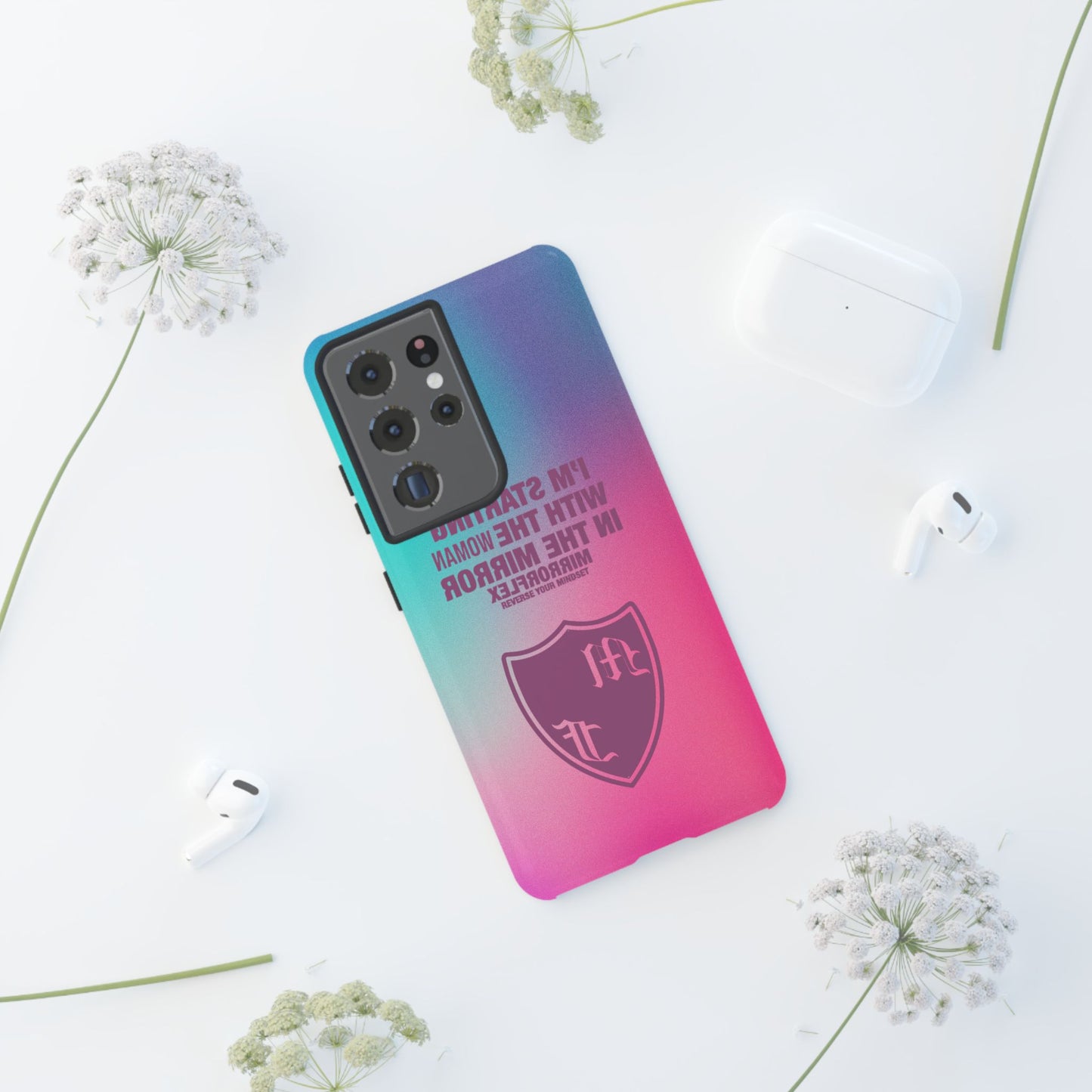 Empowering Phone Case - 'Starting with the Woman in the Mirror' Design