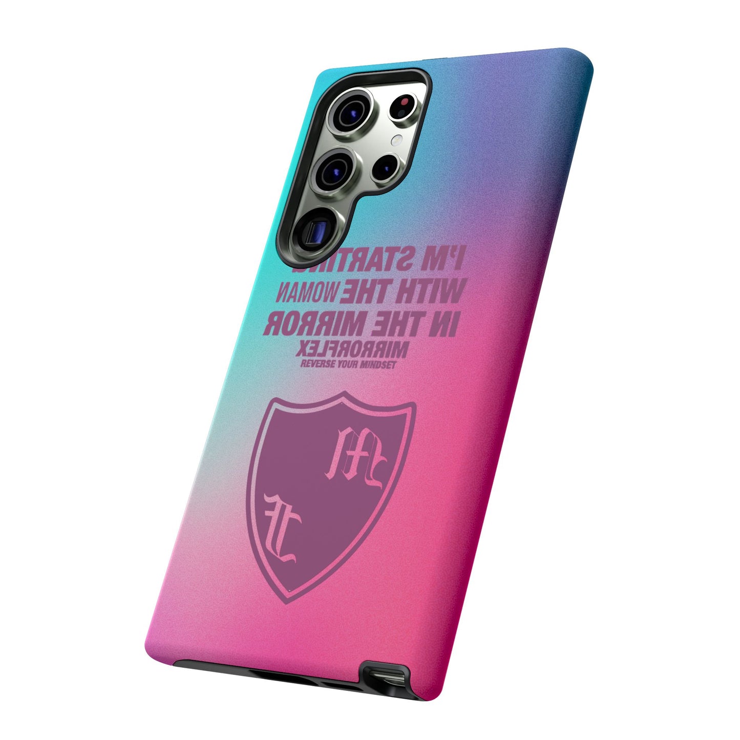 Empowering Phone Case - 'Starting with the Woman in the Mirror' Design