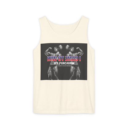 Unisex Garment-Dyed Tank Top - 'I Came to Win' Motivational Gym Wear
