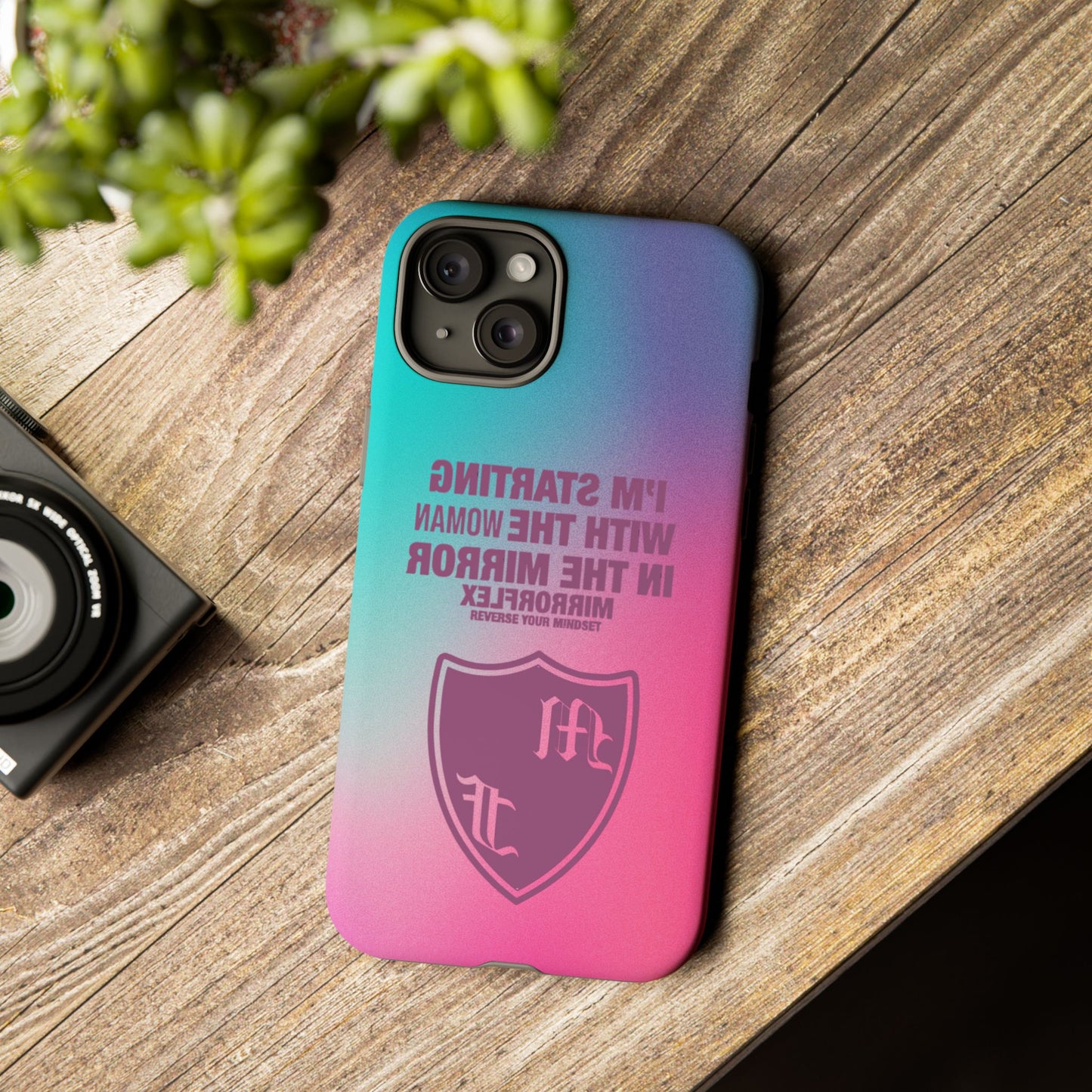 Empowering Phone Case - 'Starting with the Woman in the Mirror' Design