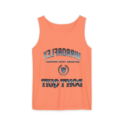Unisex Garment-Dyed Tank Top - "Don't Quit" Motivational Shirt for Athletes & Casual Wear