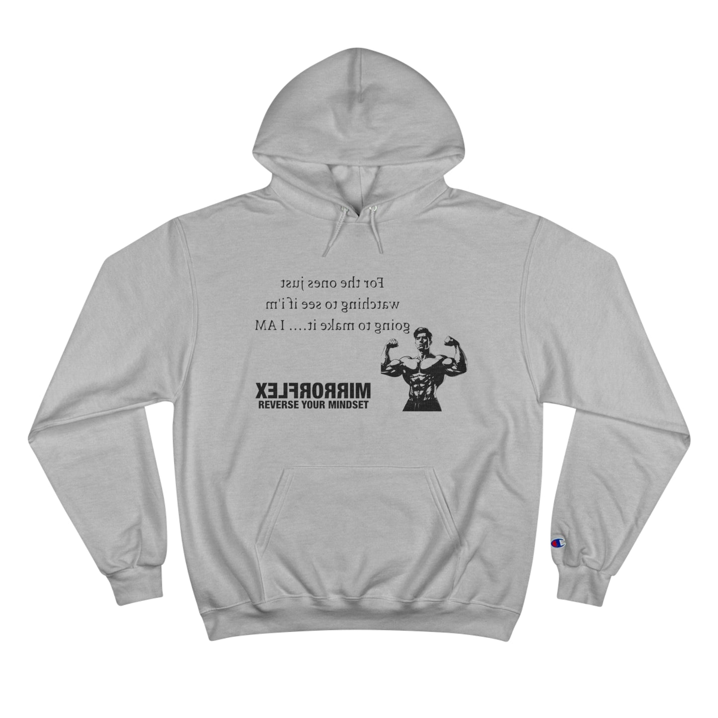 Motivational Champion Hoodie - Reverse Your Mindset, Fitness Inspiration, Gym Wear