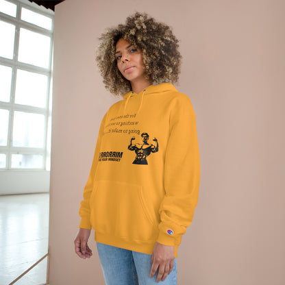Motivational Champion Hoodie - Reverse Your Mindset, Fitness Inspiration, Gym Wear