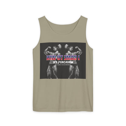 Unisex Garment-Dyed Tank Top - 'I Came to Win' Motivational Gym Wear