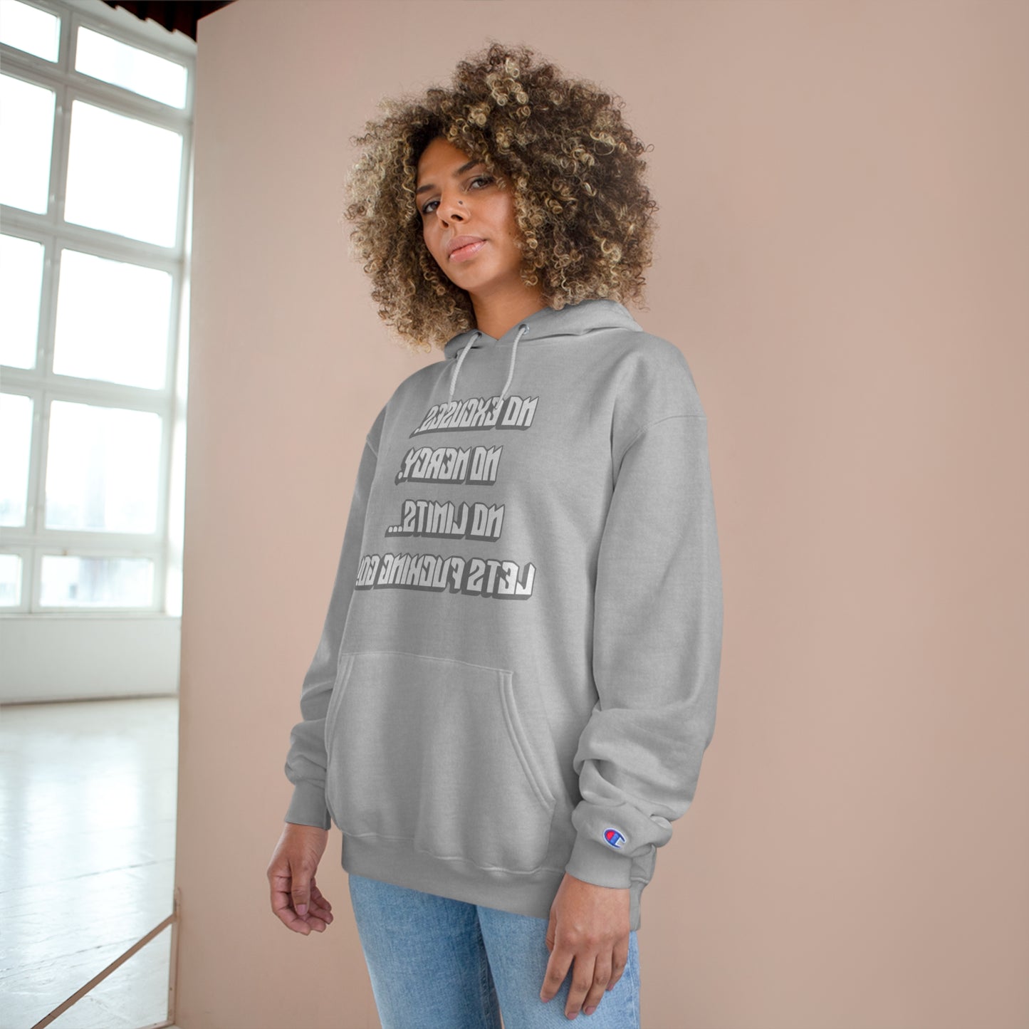 Motivational Champion Hoodie - No Excuses, No Mercy, No Limits!
