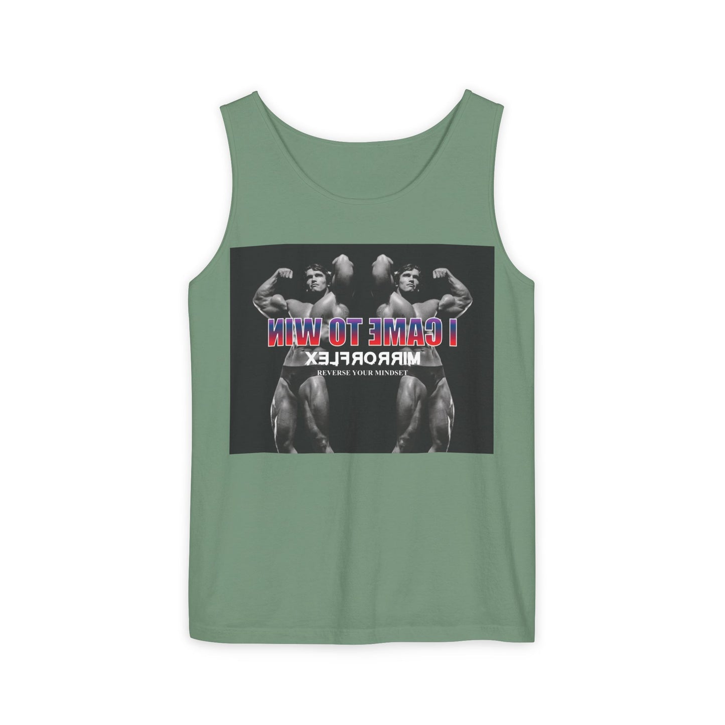 Unisex Garment-Dyed Tank Top - 'I Came to Win' Motivational Gym Wear