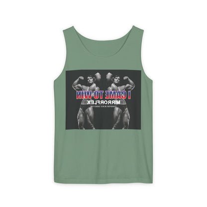 Unisex Garment-Dyed Tank Top - 'I Came to Win' Motivational Gym Wear