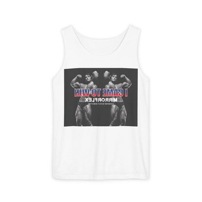 Unisex Garment-Dyed Tank Top - 'I Came to Win' Motivational Gym Wear