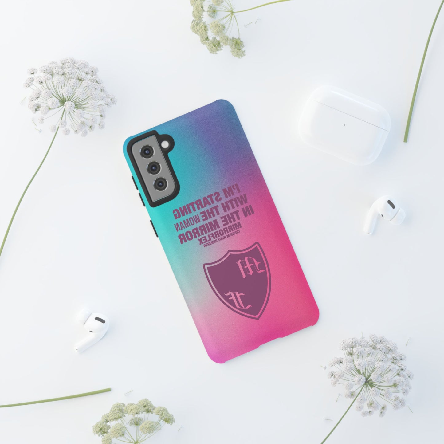 Empowering Phone Case - 'Starting with the Woman in the Mirror' Design