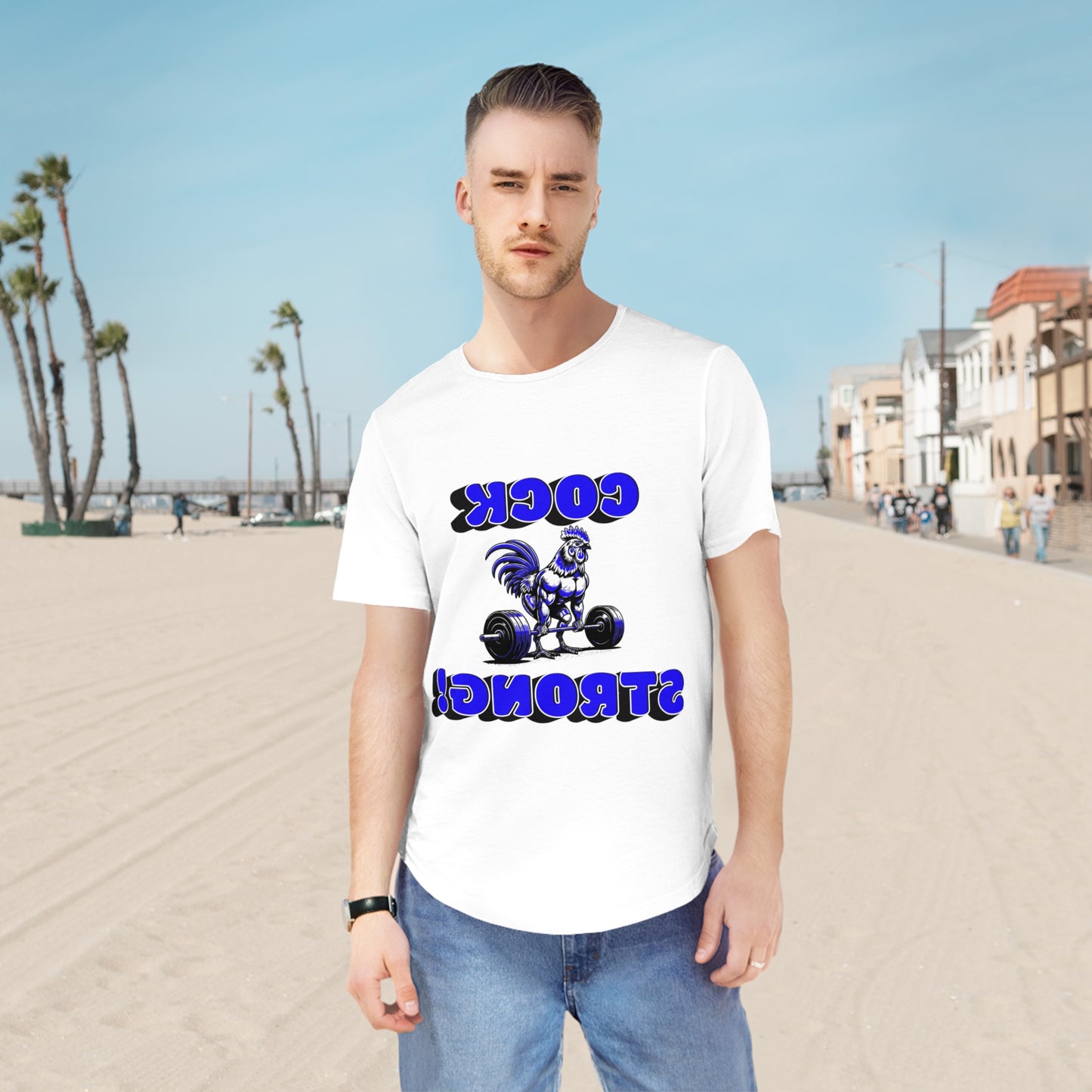 Men's Jersey Curved Hem Tee