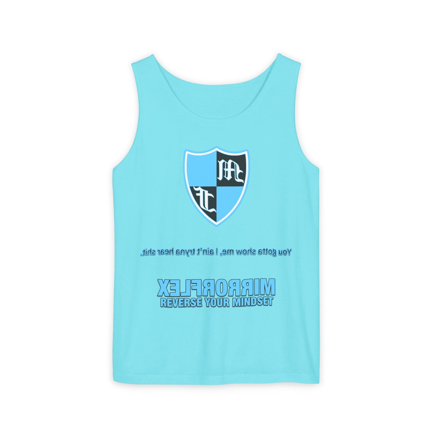 Unisex Tank Top - 'Reverse Your Mindset' Motivational Graphic Tee
