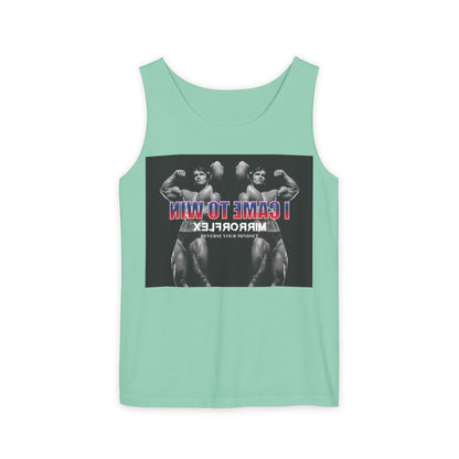 Unisex Garment-Dyed Tank Top - 'I Came to Win' Motivational Gym Wear