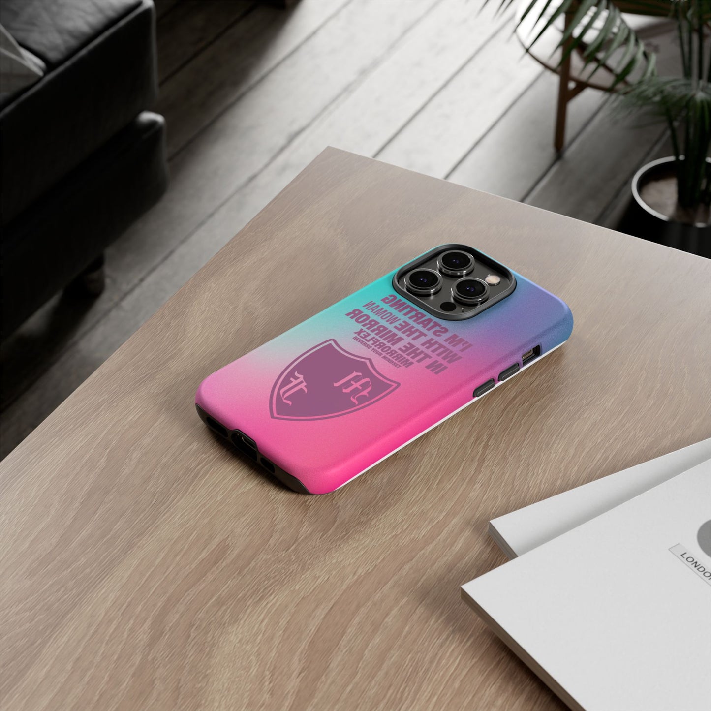 Empowering Phone Case - 'Starting with the Woman in the Mirror' Design