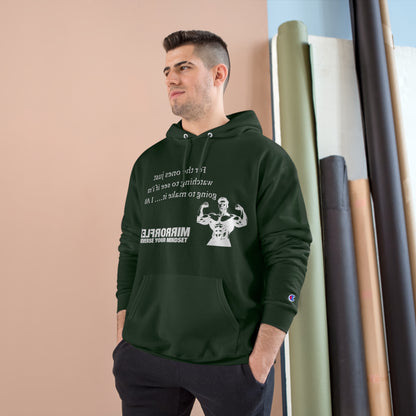 Motivational Champion Hoodie - Reverse Your Mindset, Fitness Inspiration, Gym Wear