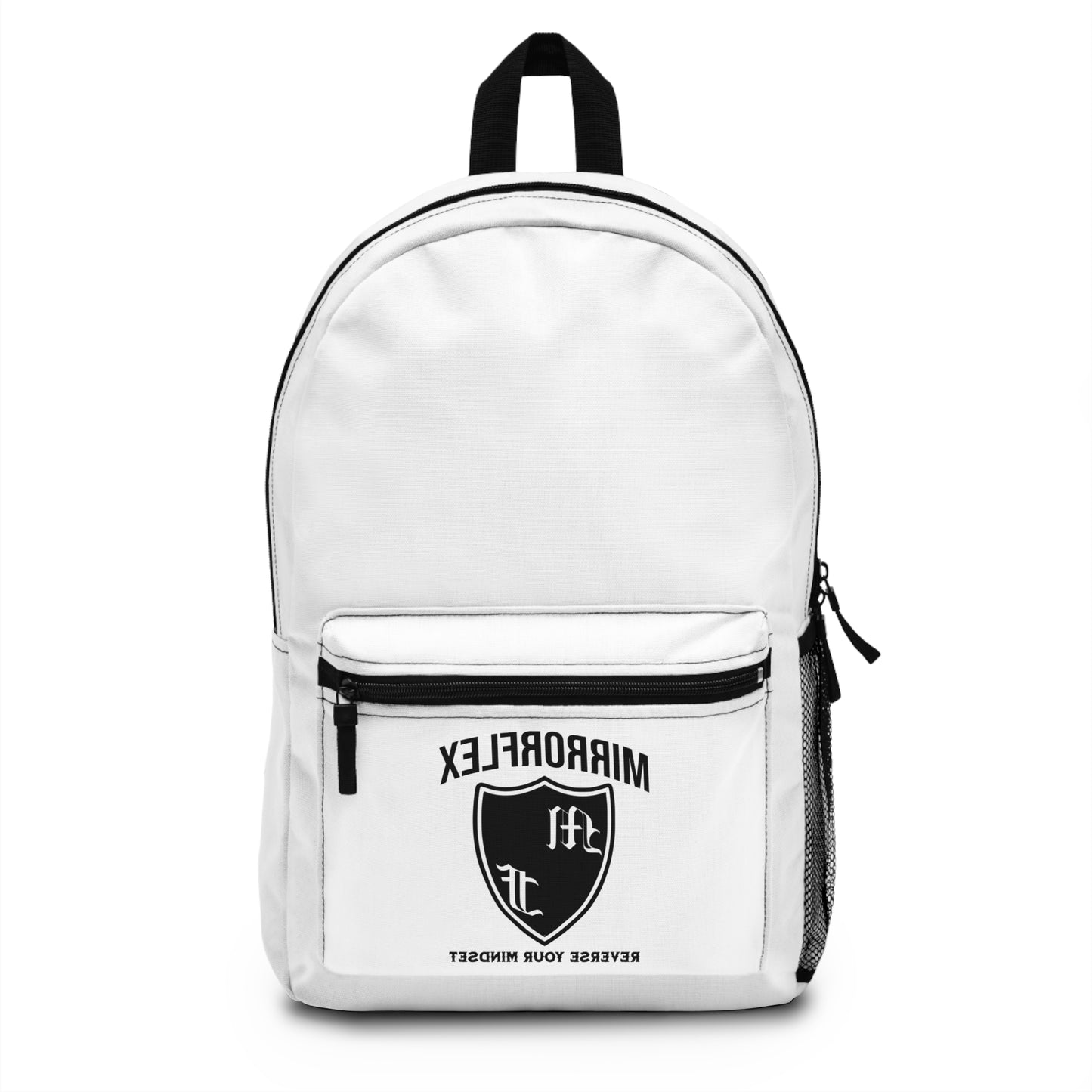 Minimalist Mirrored Logo Backpack for Everyday Use