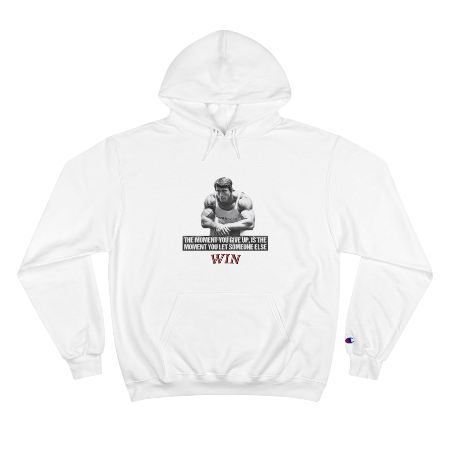 Motivational Champion Hoodie - 'WIN' Quote | Fitness Apparel