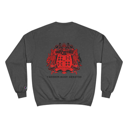 Champion Sweatshirt - 'No One Remembers the Outsider' Statement Crewneck - Stylish, Comfortable, Perfect for Friends and Family Gatherings