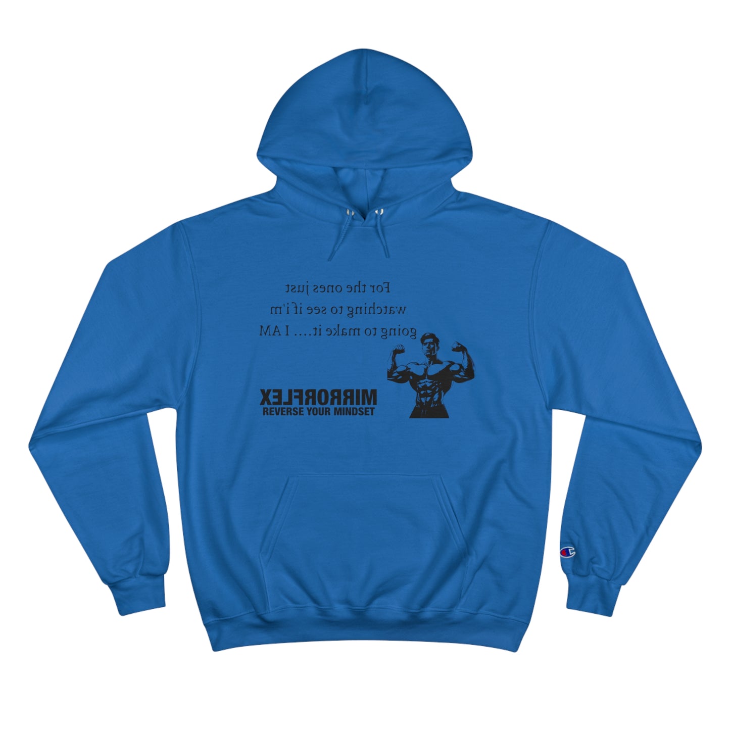 Motivational Champion Hoodie - Reverse Your Mindset, Fitness Inspiration, Gym Wear