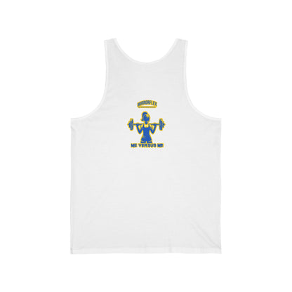 Motivational Unisex Jersey Tank - "Opportunities Don't Happen, Create Them!" & "Mirrorflex: Me Versus Me"