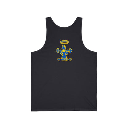 Motivational Unisex Jersey Tank - "Opportunities Don't Happen, Create Them!" & "Mirrorflex: Me Versus Me"