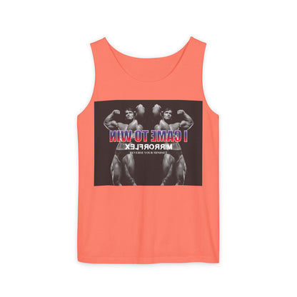Unisex Garment-Dyed Tank Top - 'I Came to Win' Motivational Gym Wear