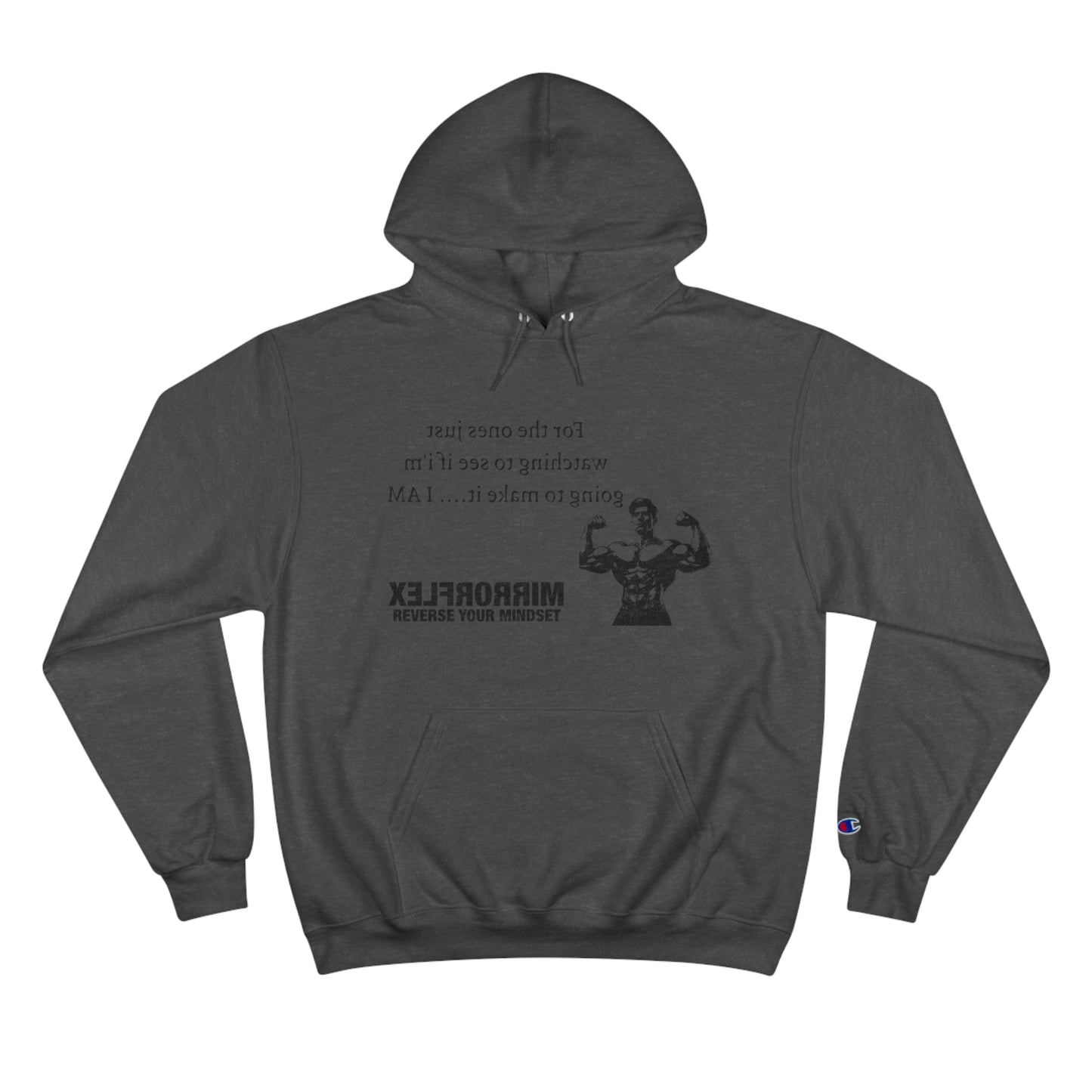 Motivational Champion Hoodie - Reverse Your Mindset, Fitness Inspiration, Gym Wear
