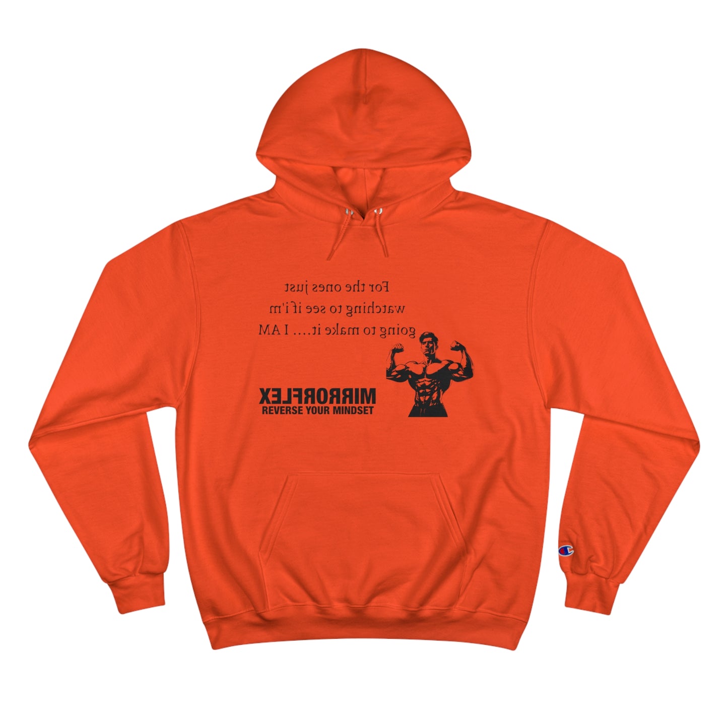 Motivational Champion Hoodie - Reverse Your Mindset, Fitness Inspiration, Gym Wear
