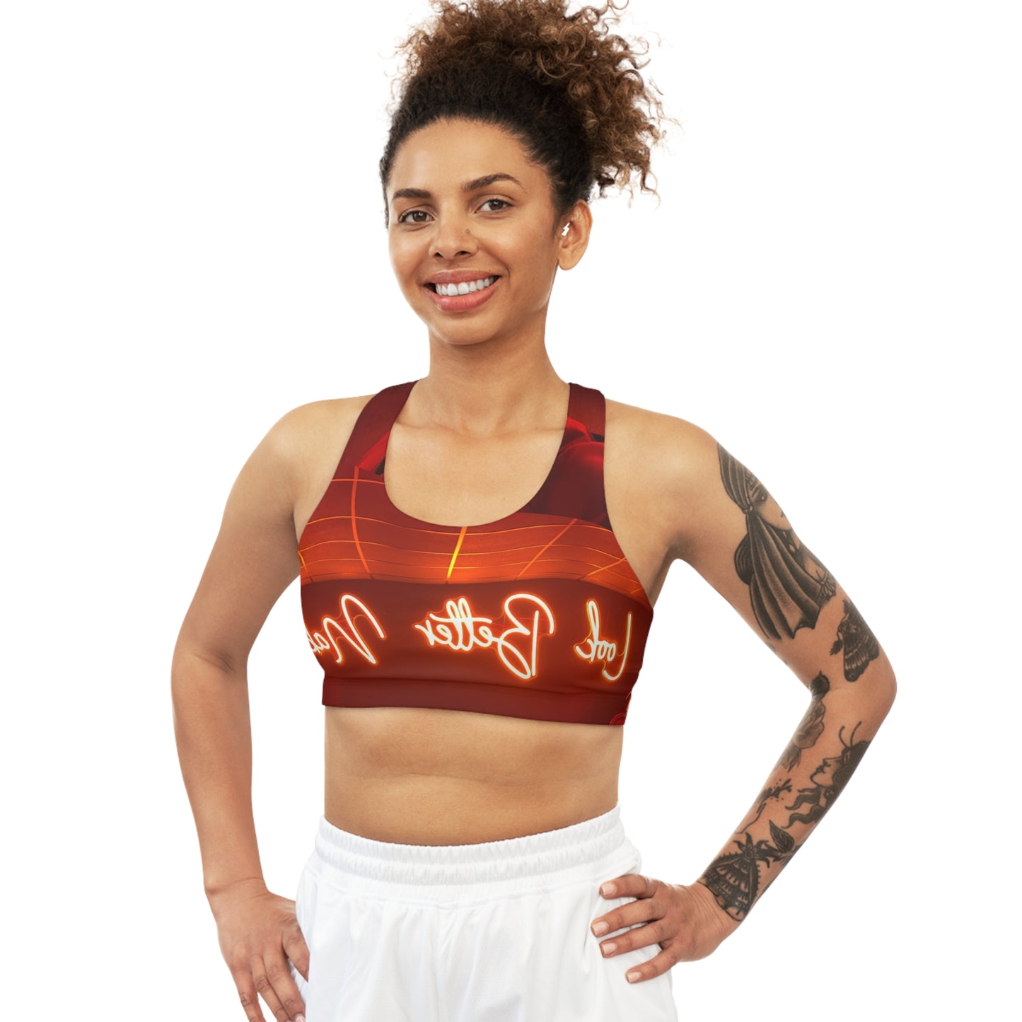 Look Better on the Mat Seamless Sports Bra - Stylish Activewear for Fitness Enthusiasts
