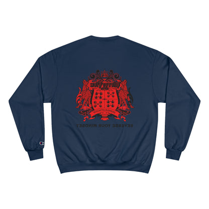 Champion Sweatshirt - 'No One Remembers the Outsider' Statement Crewneck - Stylish, Comfortable, Perfect for Friends and Family Gatherings