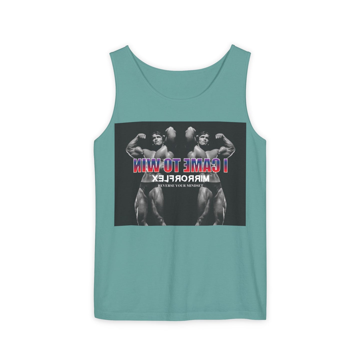 Unisex Garment-Dyed Tank Top - 'I Came to Win' Motivational Gym Wear
