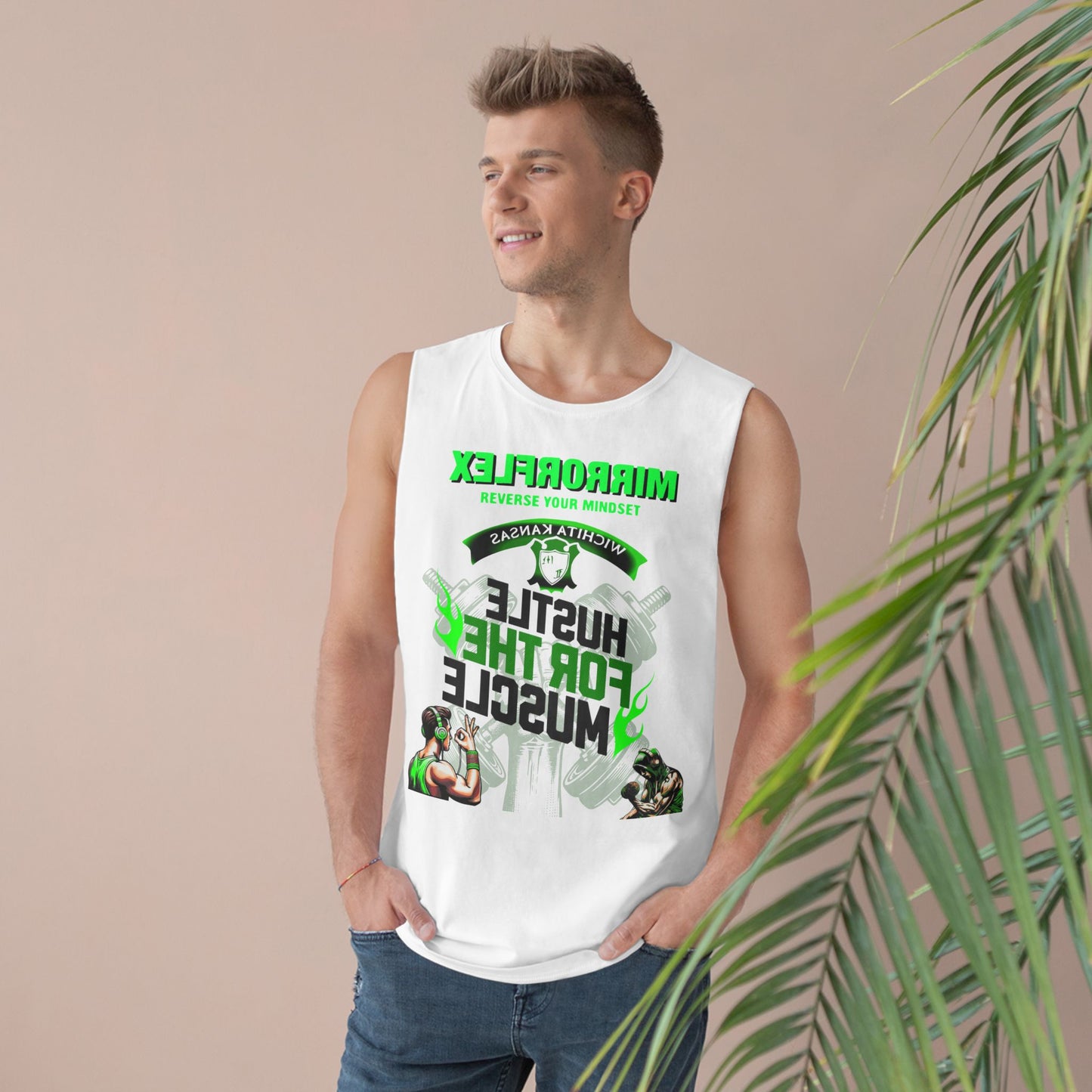 Hustle & Muscle Unisex Tank Top - Graphic Fitness Wear