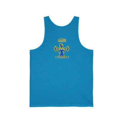 Motivational Unisex Jersey Tank - "Opportunities Don't Happen, Create Them!" & "Mirrorflex: Me Versus Me"