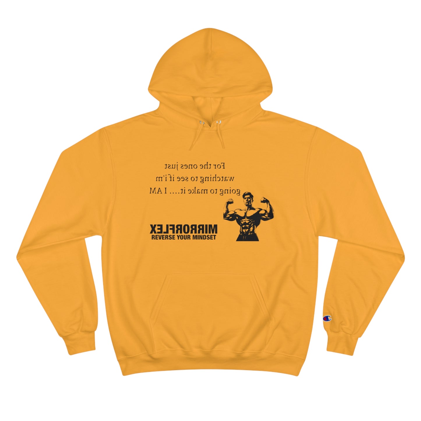 Motivational Champion Hoodie - Reverse Your Mindset, Fitness Inspiration, Gym Wear