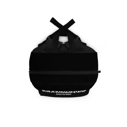 Stylish Black Backpack with Mirrorflex Design - Perfect for School or Travel