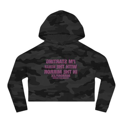 Empowerment Cropped Hoodie - 'I'm Starting With The Woman In The Mirror'