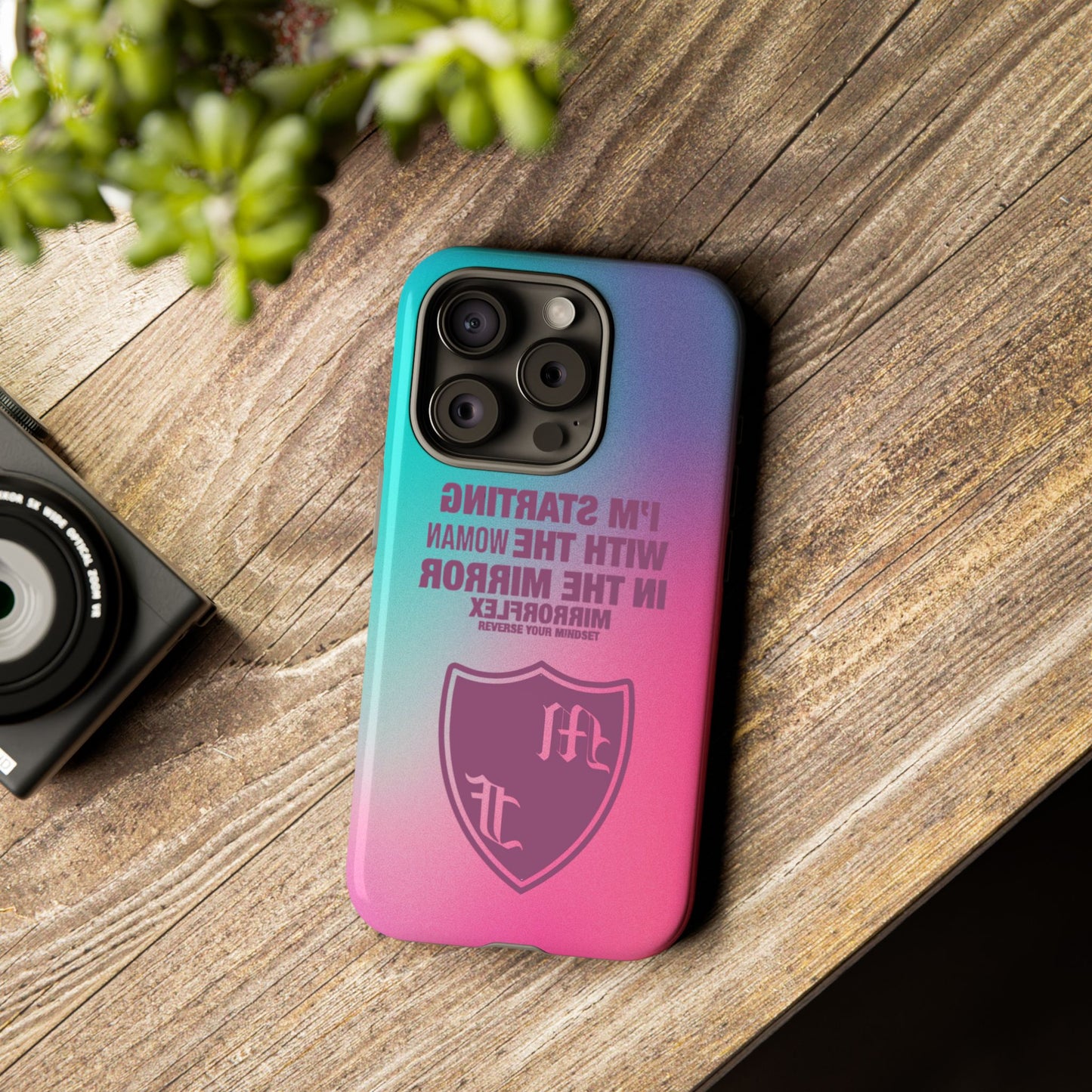 Empowering Phone Case - 'Starting with the Woman in the Mirror' Design