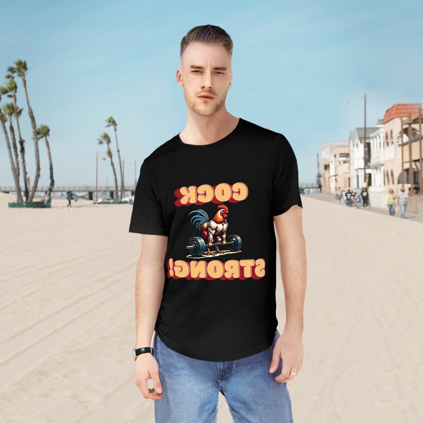 Men's Jersey Curved Hem Tee