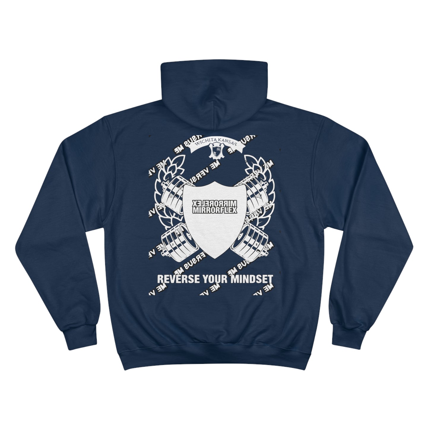 Motivational Champion Hoodie - Reverse Your Mindset, Fitness Inspiration, Gym Wear
