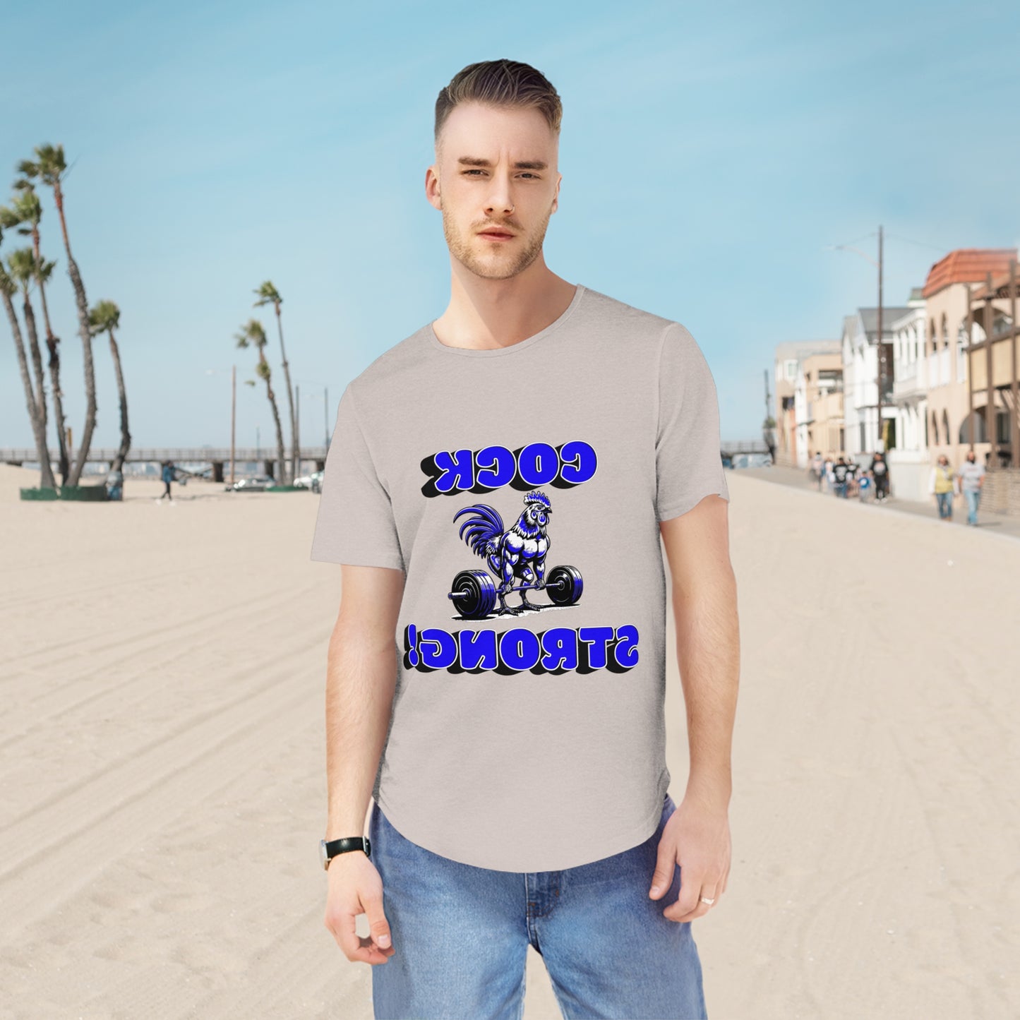 Men's Jersey Curved Hem Tee