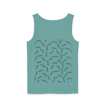 Unisex Garment-Dyed Tank Top - 'F*ck It, Lift That Sh*t' Motivational Workout Tee