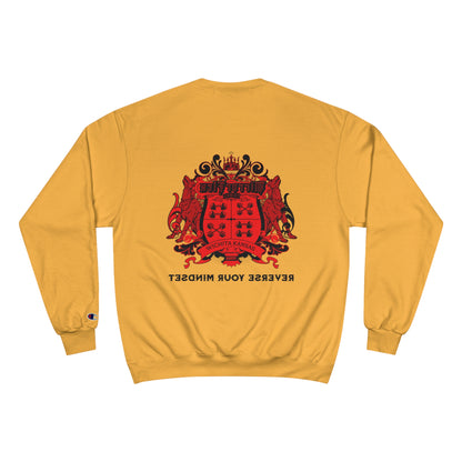 Champion Sweatshirt - 'No One Remembers the Outsider' Statement Crewneck - Stylish, Comfortable, Perfect for Friends and Family Gatherings