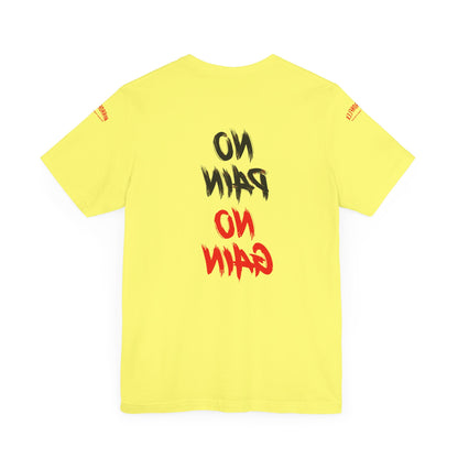 Graphic Motivational Unisex Tee - "No Pain No Gain"