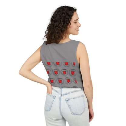 Unisex Garment-Dyed Tank Top - 'Light Weight Baby' Gym Shirt with Back Design