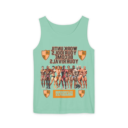 Motivational Fitness Tank Top - "Work Until Your Idols Become Your Rivals"