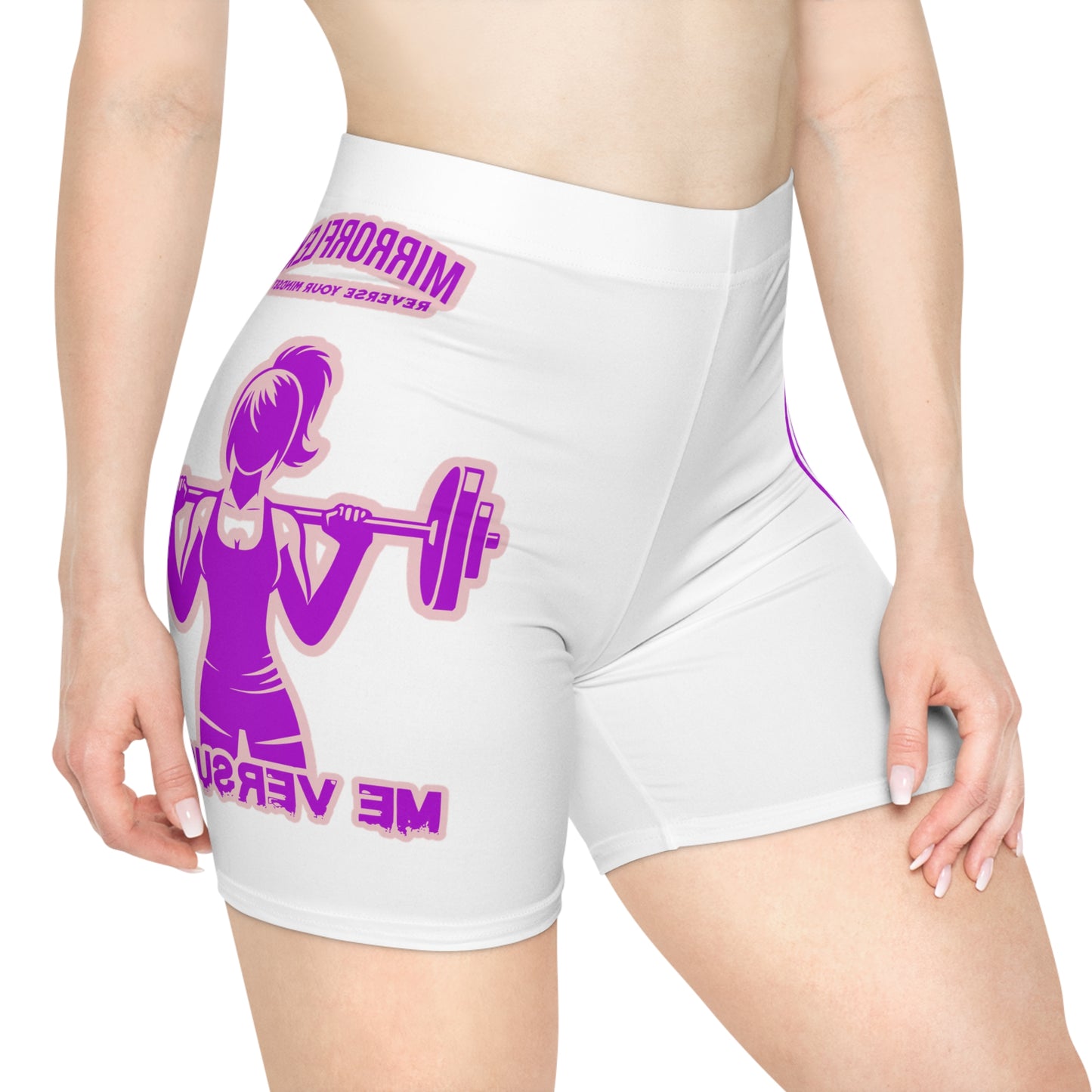 Empowerment Biker Shorts for Women - Fitness & Mindset Design