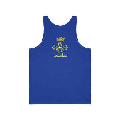 Motivational Unisex Jersey Tank - "Opportunities Don't Happen, Create Them!" & "Mirrorflex: Me Versus Me"