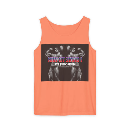 Unisex Garment-Dyed Tank Top - 'I Came to Win' Motivational Gym Wear