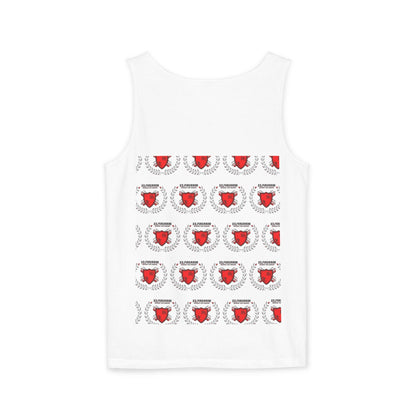 Unisex Garment-Dyed Tank Top - 'Light Weight Baby' Gym Shirt with Back Design