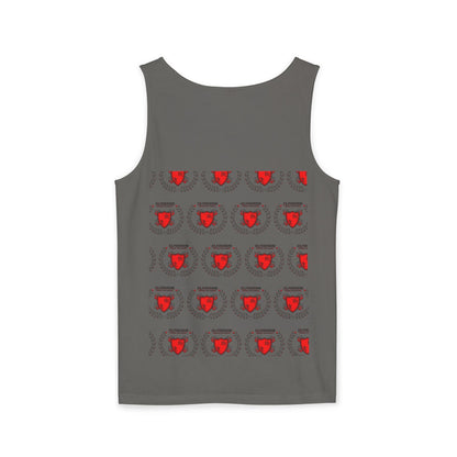 Unisex Garment-Dyed Tank Top - 'Light Weight Baby' Gym Shirt with Back Design