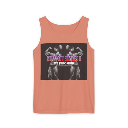Unisex Garment-Dyed Tank Top - 'I Came to Win' Motivational Gym Wear
